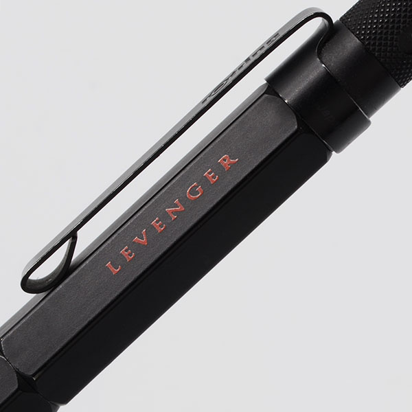 Rotring 600 Fountain Pen (4th Gen. Levenger) Matte Black w Red, Fine